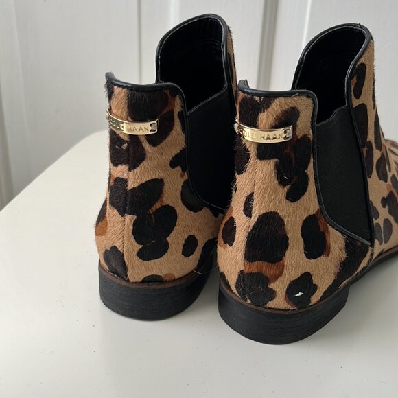 Like New Cole Haan Real Fur Cheetah Print Booties - Picture 7 of 12